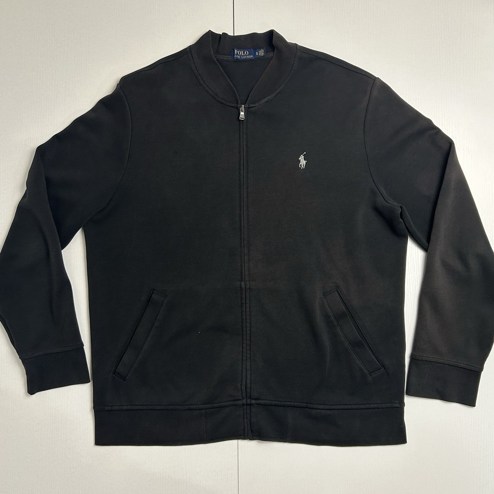 Polo Ralph Lauren Mens XL Bomber Jacket Aviator Black